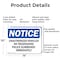 Signmission Unauthorized Vehicles No Trespassing Police OSHA Notice Sign, Aluminum, 14in W x 10in L, 2PK OS-2PACK-NS-A-1014-L-18758 - alternate 6